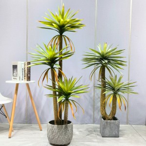 Dekorativ simulering Have Ornamental Allseason Vivid Dracaena Tree til haven Leverandør Bryllupsdekor