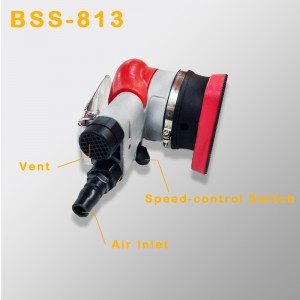 Triangulær pneumatisk Sander vibrerende hardwarepolering og rustfjernelses sandpapir tørtværn