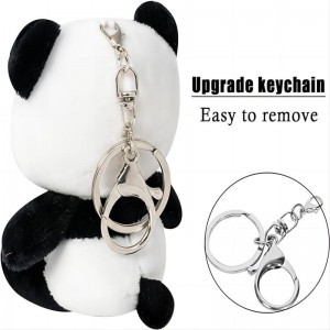 Plush Panda Keychain