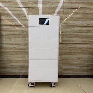 51.2V 100A LifePo4 Stackable Battery Pack med smart Intelligent LED -skærm 5kWH 10KWH 15KWH 20KWH MAX POWER OP TIL 40KWH