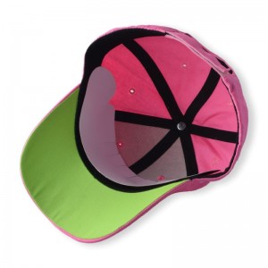 Brugerdefineret baseball cap 3d/2d broderet logo Kvinder mænd 6 panel sport cap pink kurve brim hovedbeklædning monteret baseball hatte