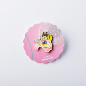 Tilpasset efterligning Emalje Comic Image Logo Badge, gratis prøvegebyr, velegnet til opsamling, guldmetal badge charme, pin, blød emalje