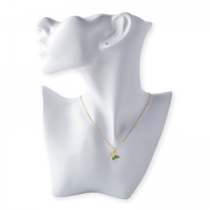 Sommerfugl stang sten vedhæng halskæde 45 5 cm