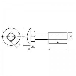 vognbolt i rustfrit stål