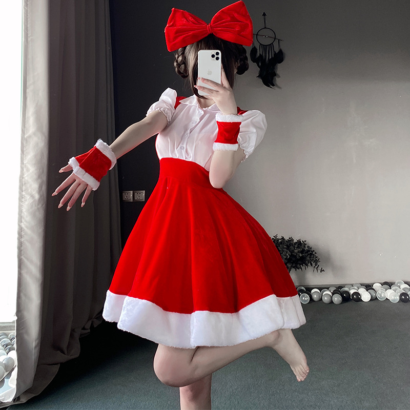 Julekostumer, julekjoler, cosplay sæt, julen rensdyr scenepræstation tøj, julepigeuniformer95 pris:$139.99