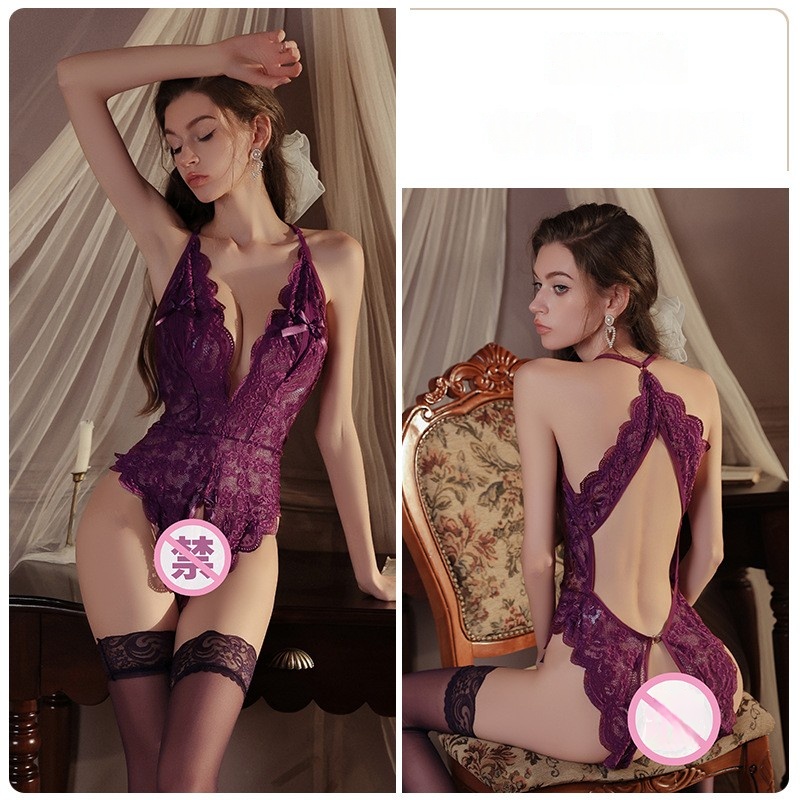 Sexede kvinder\'s lingeri -sæt, med en fed dyb v - hals, fås i plusstørrelser, med en lav - Klip og åben - skridt bodysuit1736 pris:$68.99
