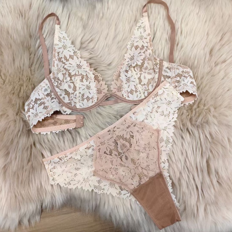 Ny stil fransk lingeri sæt til kvinder. Det\er en sexet og ultra-Tynd blonder bh indstillet i plusstørrelser. Det kan få store buster til at se mindre ud og forhindre saggingw5546price:$139.99