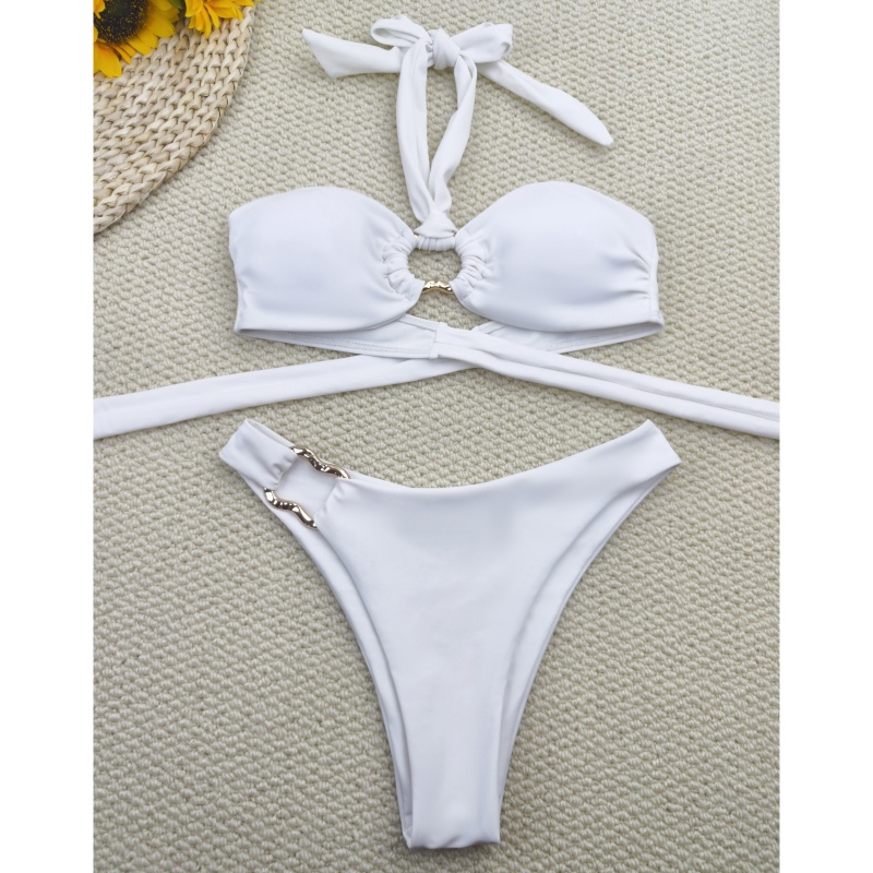 2025nye sexede to - Stykbikini sæt. Europæisk og amerikansk stil med bånd, lav - Talje. Kryds - grænsepost til Amazon. Bikini badedragt XY2513 Pris:$79.99