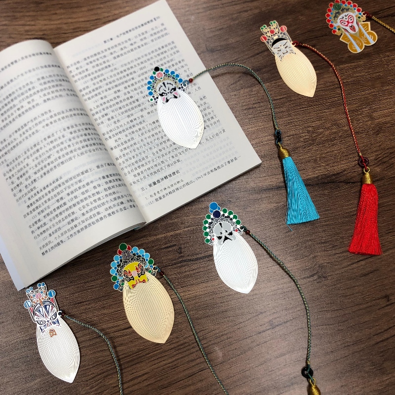 Kinesisk opera -maske bogmærke