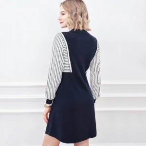 Tidligt efterår lille omvendt krave strik halv cardigan