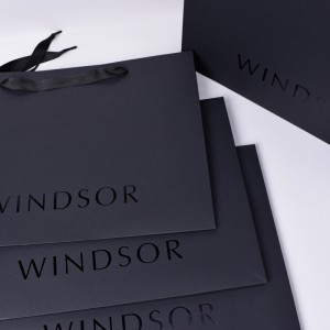 Noir luxe papir taske