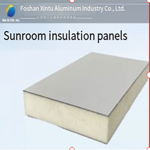 Aluminiumslegering isolerede flade paneler på taget