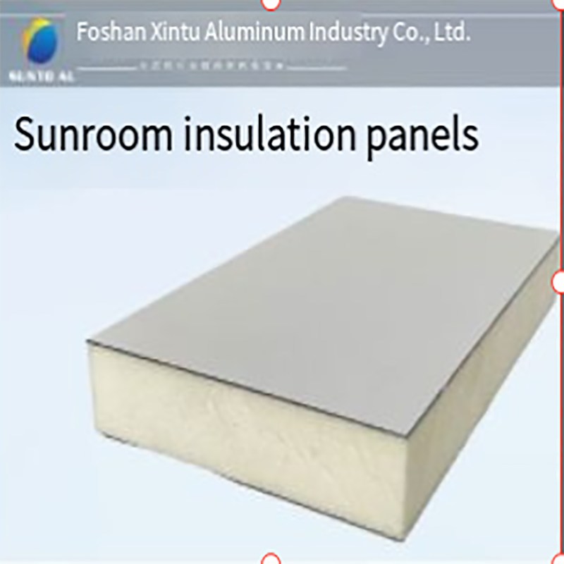 Aluminiumslegering isolerede flade paneler på taget