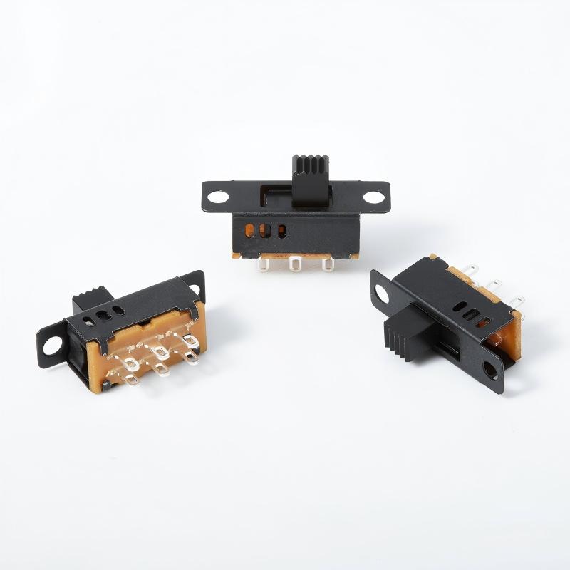 skydekontakt SS23D32 dual-række tre-position 2P3T lodret seks-pin bipolar tre-stilling