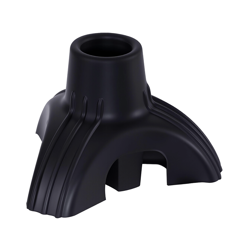 Trebenet gummirørsfod